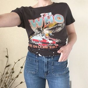 CHASER The Who soft Concert Graphic Band Tee Small